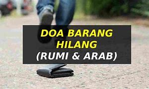 Doa Barang Hilang Dalam Rumi